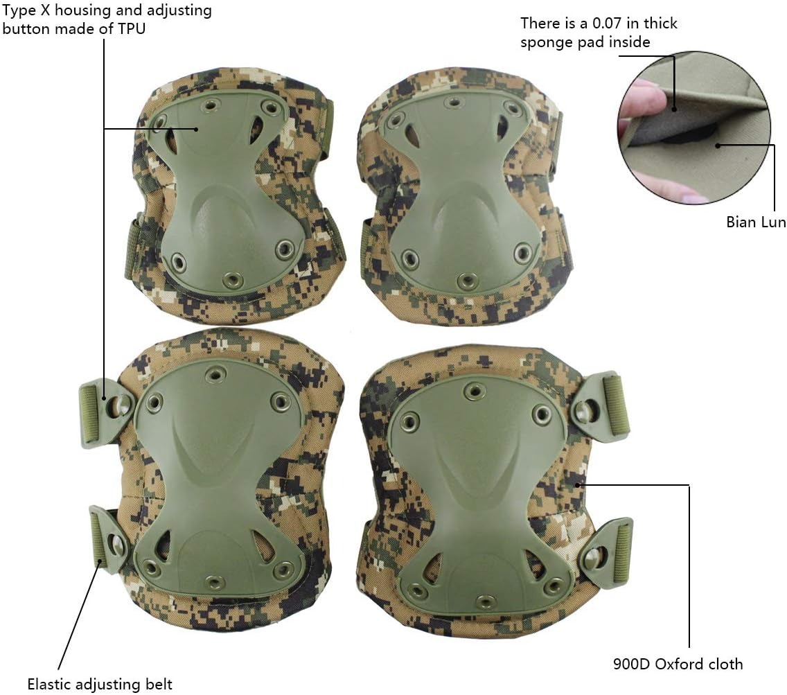 SSUNTAK Camo Tactical Knee Elb - Mountain Biking Elbow Pads recension och pris
