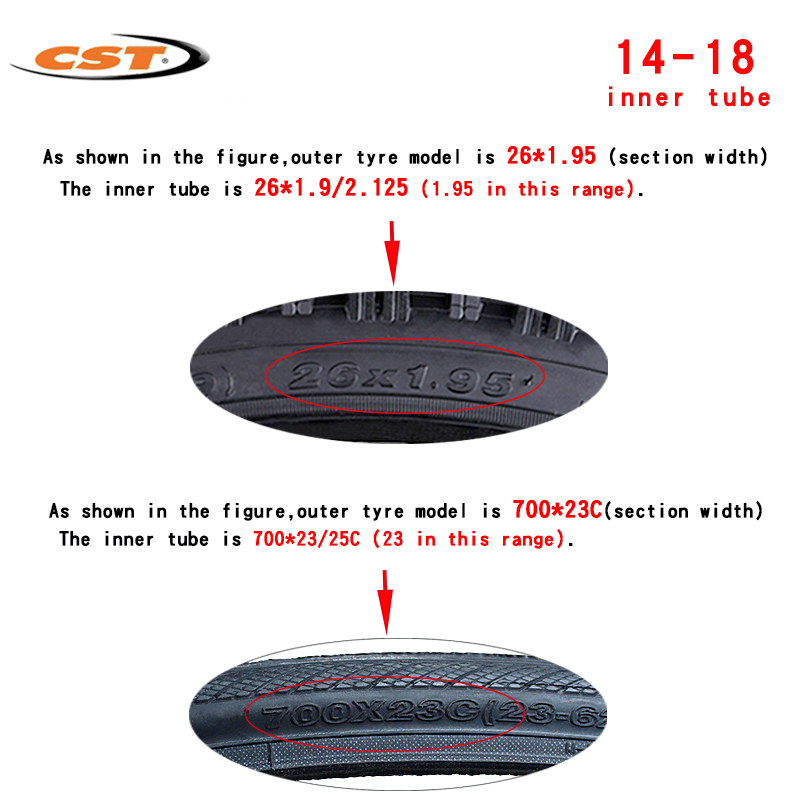 CST 20 inches bicycle Inner 20 - Mountain Biking Tube recension och pris